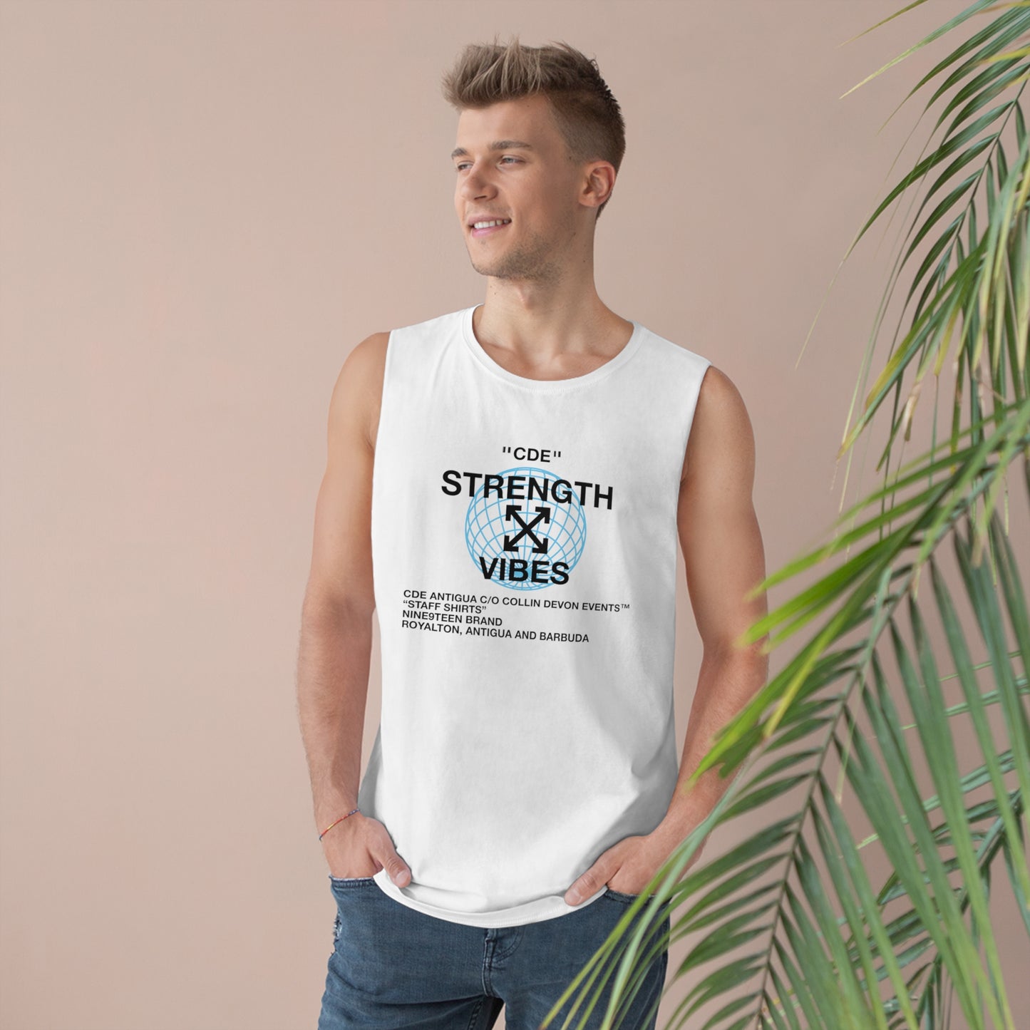 Vintage CDE Strength Team Tank - White