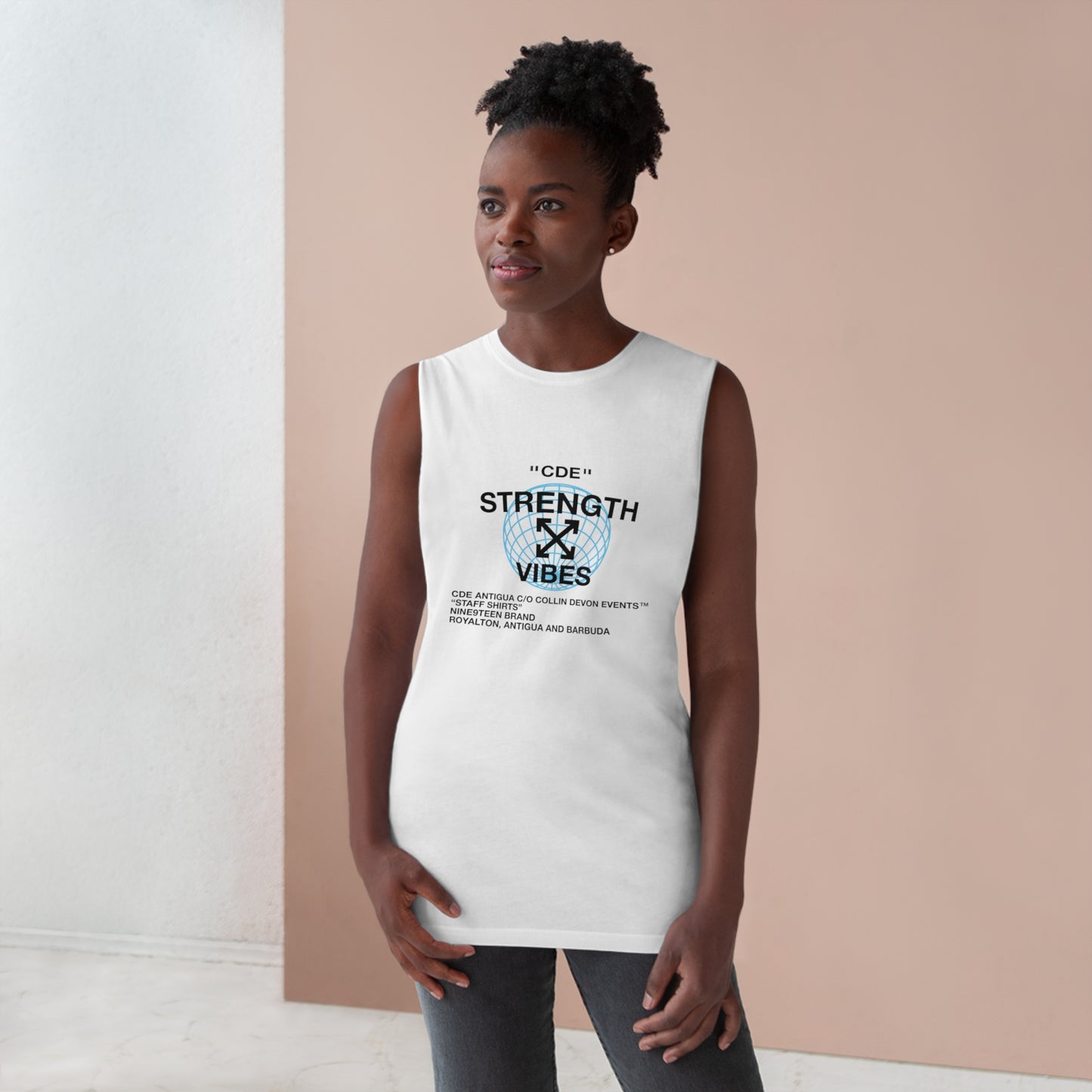 Vintage CDE Strength Team Tank - White